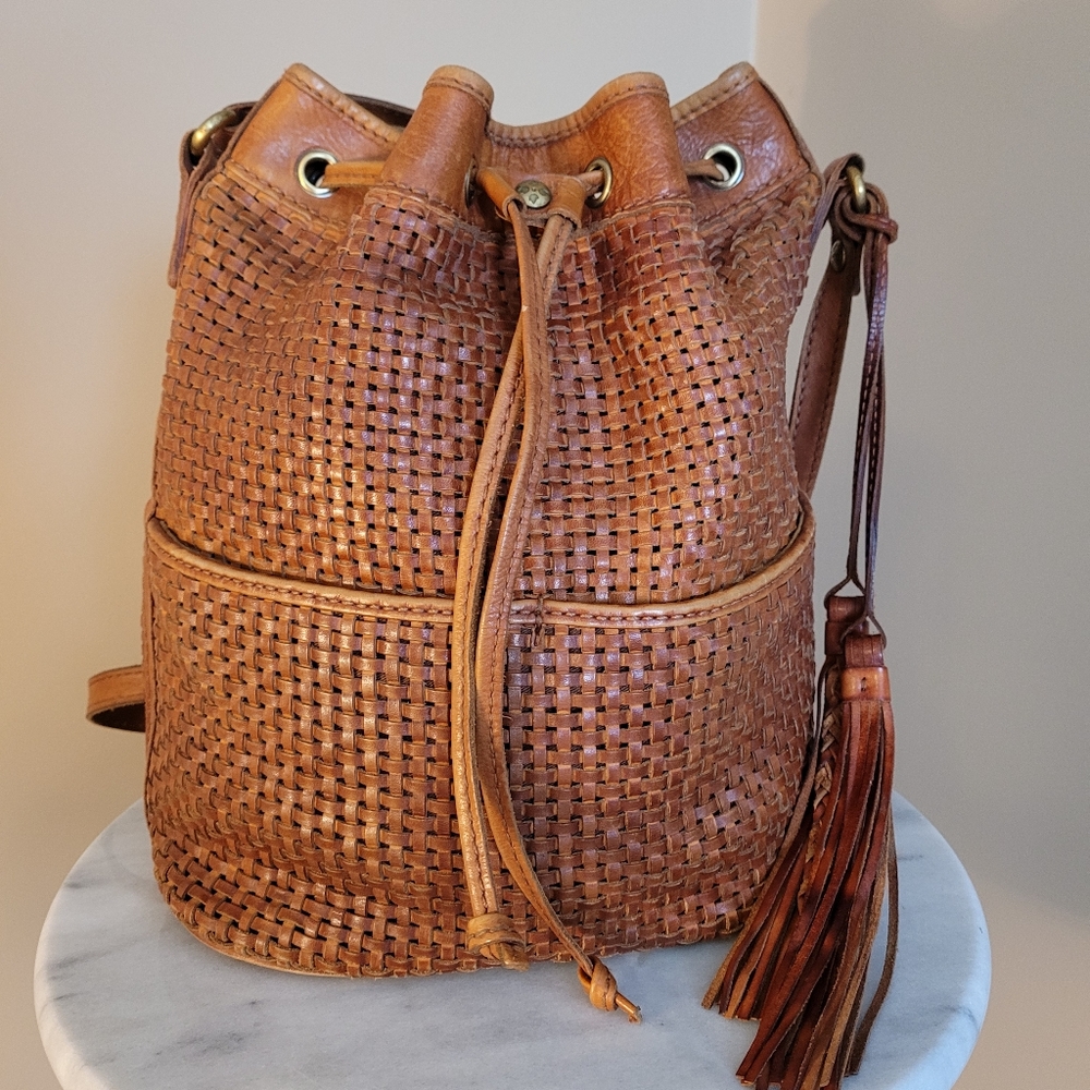 Patricia Nash Drawstring Bucket Bag